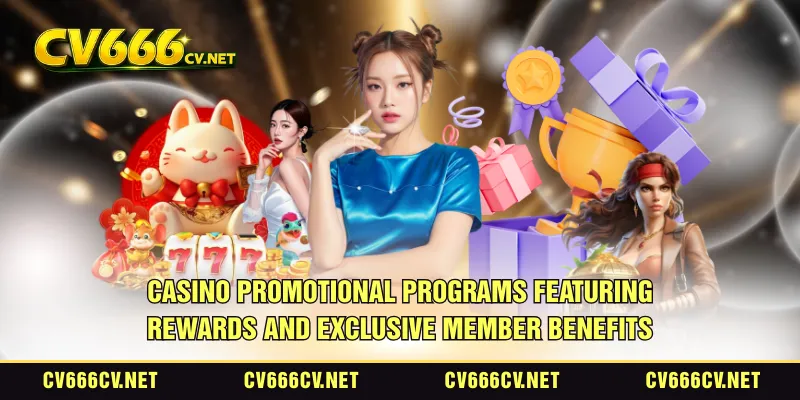 Casino promotional programs featuring rewards and exclusive member benefits