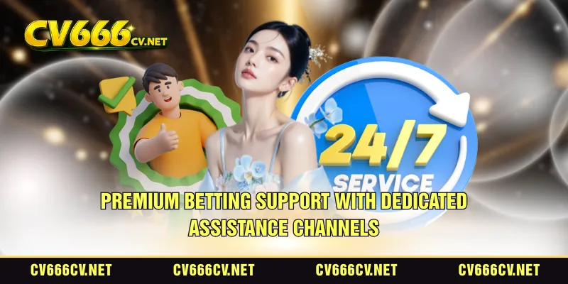 Premium betting support with dedicated assistance channels
