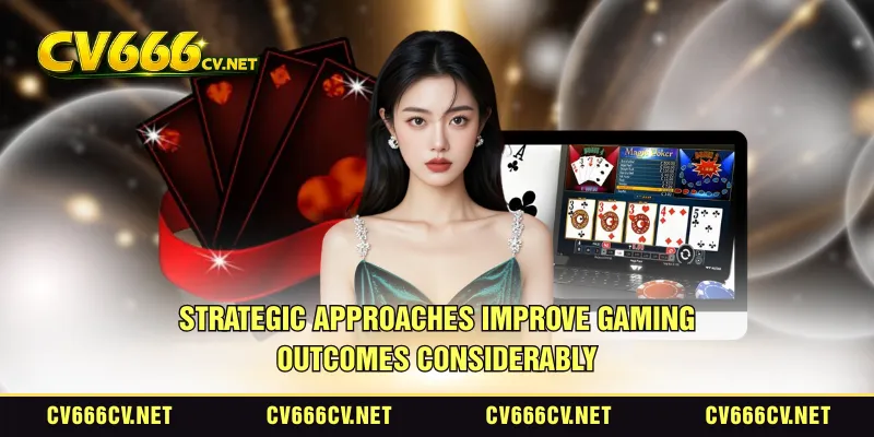 Strategic approaches improve gaming outcomes considerably