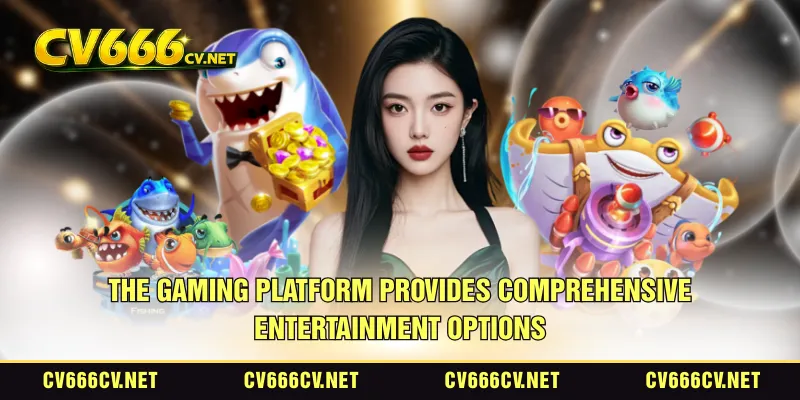 The gaming platform provides comprehensive entertainment options