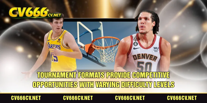 Tournament formats provide competitive opportunities